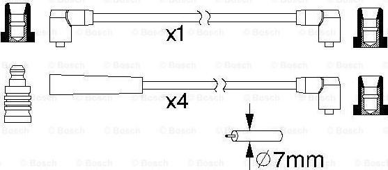 BOSCH 0 986 357 216 - Kit de câbles d'allumage cwaw.fr