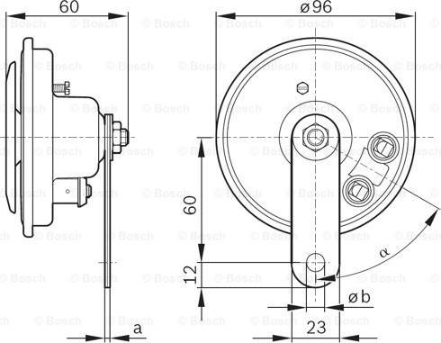 BOSCH 0 986 320 111 - Avertisseur sonore cwaw.fr