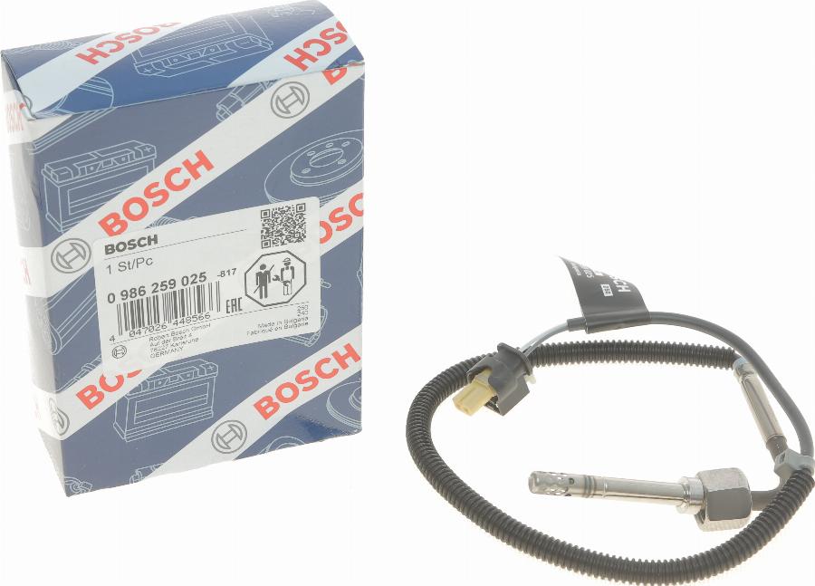 BOSCH 0 986 259 025 - Capteur, température des gaz cwaw.fr