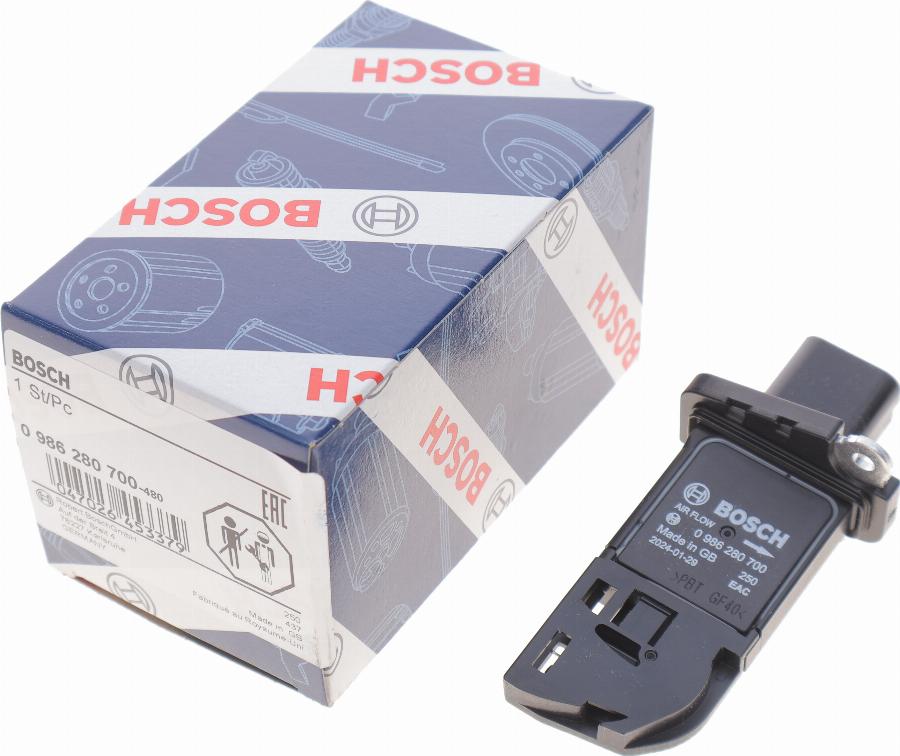 BOSCH 0 986 280 700 - Débitmètre de masse d'air cwaw.fr