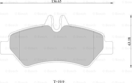 BOSCH 0 986 AB9 447 - Kit de plaquettes de frein, frein à disque cwaw.fr