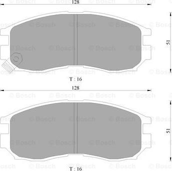 BOSCH 0 986 AB9 058 - Kit de plaquettes de frein, frein à disque cwaw.fr