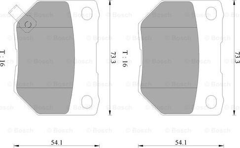 BOSCH 0 986 AB9 052 - Kit de plaquettes de frein, frein à disque cwaw.fr