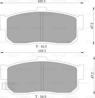 BOSCH 0 986 AB9 057 - Kit de plaquettes de frein, frein à disque cwaw.fr