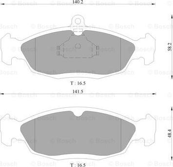 BOSCH 0 986 AB9 066 - Kit de plaquettes de frein, frein à disque cwaw.fr