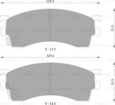 BOSCH 0 986 AB9 061 - Kit de plaquettes de frein, frein à disque cwaw.fr