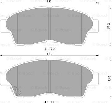 BOSCH 0 986 AB9 063 - Kit de plaquettes de frein, frein à disque cwaw.fr