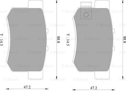 BOSCH 0 986 AB9 062 - Kit de plaquettes de frein, frein à disque cwaw.fr