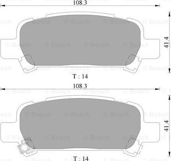 BOSCH 0 986 AB9 085 - Kit de plaquettes de frein, frein à disque cwaw.fr