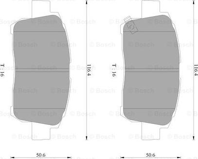 BOSCH 0 986 AB9 086 - Kit de plaquettes de frein, frein à disque cwaw.fr