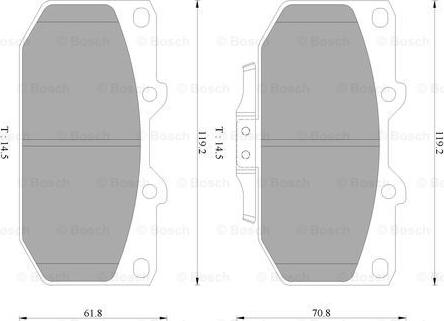 BOSCH 0 986 AB9 039 - Kit de plaquettes de frein, frein à disque cwaw.fr