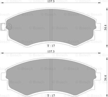 BOSCH 0 986 AB9 038 - Kit de plaquettes de frein, frein à disque cwaw.fr