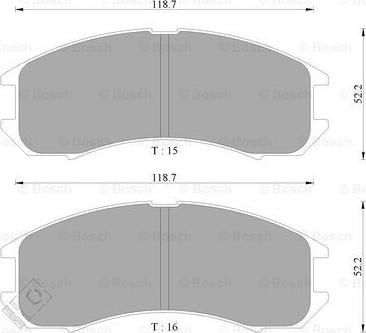 BOSCH 0 986 AB9 024 - Kit de plaquettes de frein, frein à disque cwaw.fr