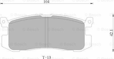 BOSCH 0 986 AB9 025 - Kit de plaquettes de frein, frein à disque cwaw.fr