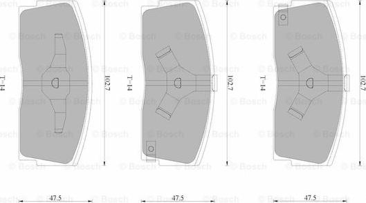 BOSCH 0 986 AB9 028 - Kit de plaquettes de frein, frein à disque cwaw.fr