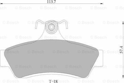 BOSCH 0 986 AB9 074 - Kit de plaquettes de frein, frein à disque cwaw.fr