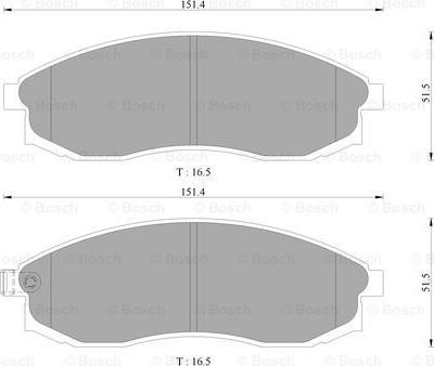 BOSCH 0 986 AB9 072 - Kit de plaquettes de frein, frein à disque cwaw.fr