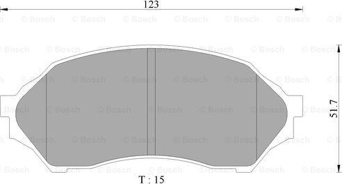 BOSCH 0 986 AB9 077 - Kit de plaquettes de frein, frein à disque cwaw.fr