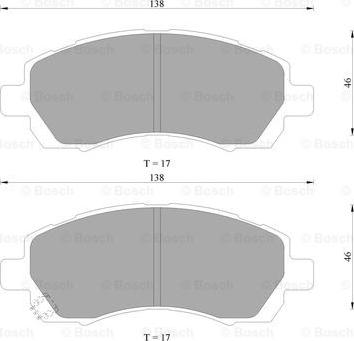 BOSCH 0 986 AB9 190 - Kit de plaquettes de frein, frein à disque cwaw.fr