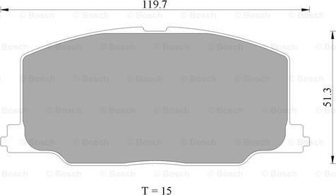 BOSCH 0 986 AB9 191 - Kit de plaquettes de frein, frein à disque cwaw.fr