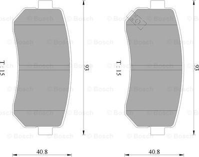 BOSCH 0 986 AB9 149 - Kit de plaquettes de frein, frein à disque cwaw.fr