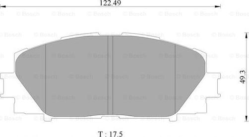 BOSCH 0 986 AB9 146 - Kit de plaquettes de frein, frein à disque cwaw.fr