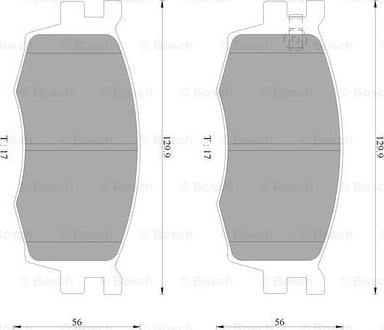 BOSCH 0 986 AB9 148 - Kit de plaquettes de frein, frein à disque cwaw.fr