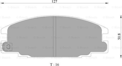 BOSCH 0 986 AB9 155 - Kit de plaquettes de frein, frein à disque cwaw.fr