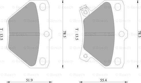 BOSCH 0 986 AB9 153 - Kit de plaquettes de frein, frein à disque cwaw.fr