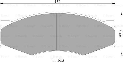 BOSCH 0 986 AB9 168 - Kit de plaquettes de frein, frein à disque cwaw.fr