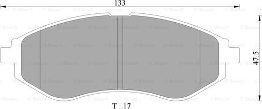 BOSCH 0 986 AB9 104 - Kit de plaquettes de frein, frein à disque cwaw.fr