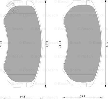 BOSCH 0 986 AB9 106 - Kit de plaquettes de frein, frein à disque cwaw.fr