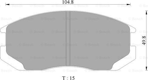 BOSCH 0 986 AB9 101 - Kit de plaquettes de frein, frein à disque cwaw.fr