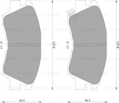 BOSCH 0 986 AB9 114 - Kit de plaquettes de frein, frein à disque cwaw.fr