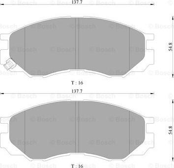 BOSCH 0 986 AB9 112 - Kit de plaquettes de frein, frein à disque cwaw.fr