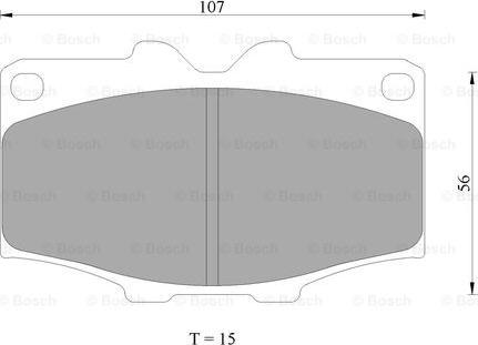 BOSCH 0 986 AB9 175 - Kit de plaquettes de frein, frein à disque cwaw.fr