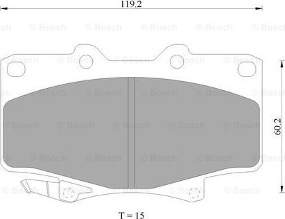 BOSCH 0 986 AB9 173 - Kit de plaquettes de frein, frein à disque cwaw.fr