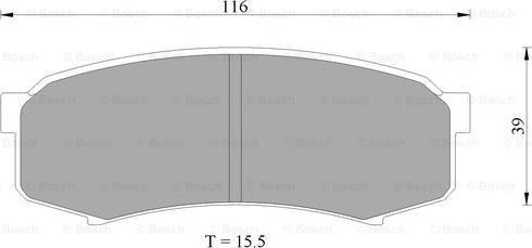 BOSCH 0 986 AB9 172 - Kit de plaquettes de frein, frein à disque cwaw.fr