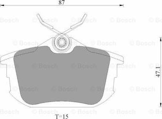 BOSCH 0 986 AB9 349 - Kit de plaquettes de frein, frein à disque cwaw.fr