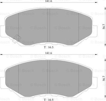 BOSCH 0 986 AB9 344 - Kit de plaquettes de frein, frein à disque cwaw.fr