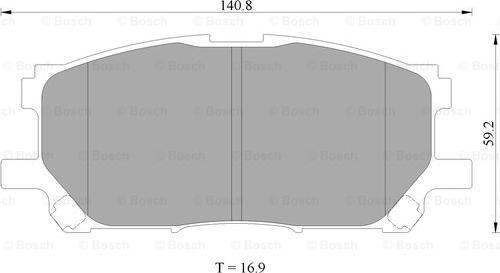 BOSCH 0 986 AB9 342 - Kit de plaquettes de frein, frein à disque cwaw.fr