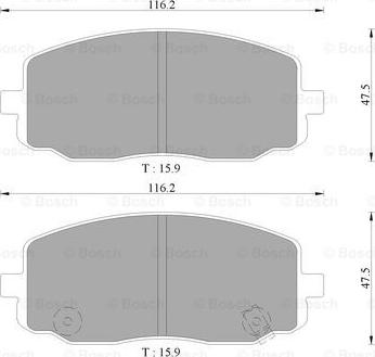 BOSCH 0 986 AB9 359 - Kit de plaquettes de frein, frein à disque cwaw.fr