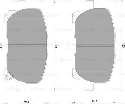 BOSCH 0 986 AB9 352 - Kit de plaquettes de frein, frein à disque cwaw.fr