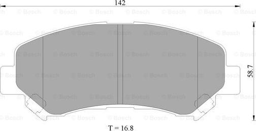 BOSCH 0 986 AB9 368 - Kit de plaquettes de frein, frein à disque cwaw.fr