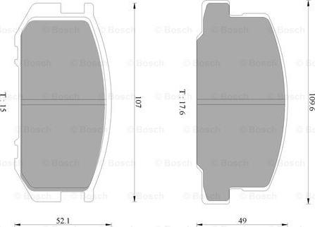 BOSCH 0 986 AB9 312 - Kit de plaquettes de frein, frein à disque cwaw.fr