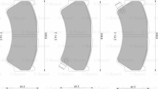 BOSCH 0 986 AB9 386 - Kit de plaquettes de frein, frein à disque cwaw.fr