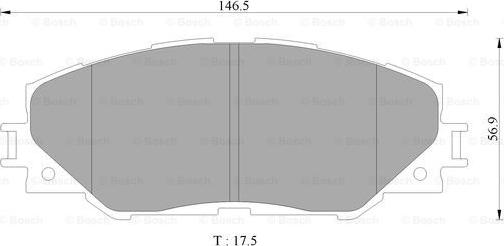 BOSCH 0 986 AB9 380 - Kit de plaquettes de frein, frein à disque cwaw.fr