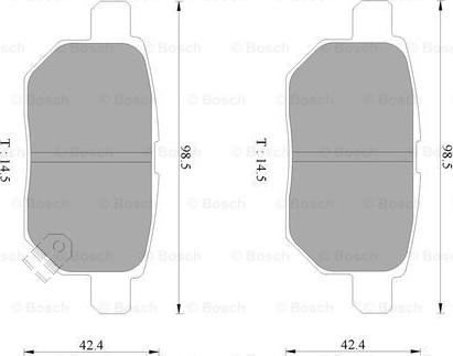 BOSCH 0 986 AB9 328 - Kit de plaquettes de frein, frein à disque cwaw.fr