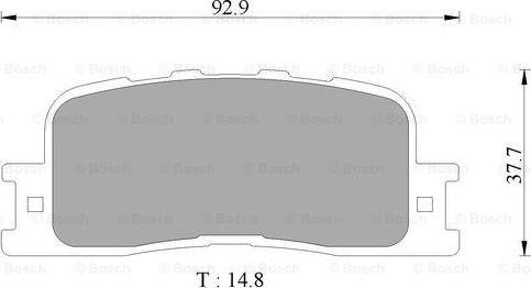 BOSCH 0 986 AB9 327 - Kit de plaquettes de frein, frein à disque cwaw.fr