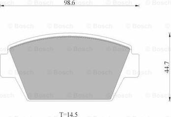 BOSCH 0 986 AB9 249 - Kit de plaquettes de frein, frein à disque cwaw.fr